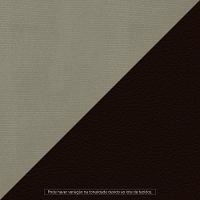 Kit 02 Poltronas Decorativas Aisha Orgânica Composê Sintético Marrom Com Suede Bege - Desk Design - 3