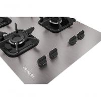 Cooktop Mueller 4 Bocas De Alumínio Com Queimador Ultra Chama Mcg4bk Bivolt