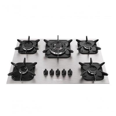 Cooktop Mueller 5 Bocas De Alumínio Com Queimador Tripla Chama Mcg5bk Bivolt