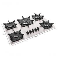 Cooktop Mueller 5 Bocas De Alumínio Com Queimador Tripla Chama Mcg5bk Bivolt - 7