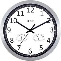 Relógio De Parede Alumínio Higrômetro E Termômetro Branco Herweg 6723 único - 1