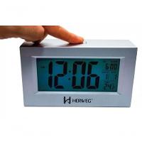 Despertador Digital Prata Metálico Herweg 2972 único - 1
