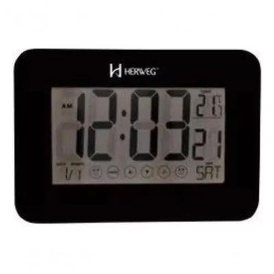 Despertador Digital Preto Digital Touch Herweg 2983 único