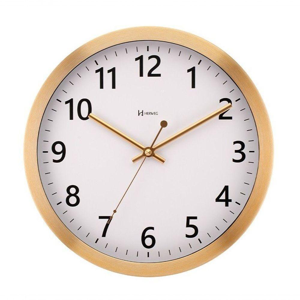 Relógio De Parede Em Alumínio Herweg 6736 único - 1