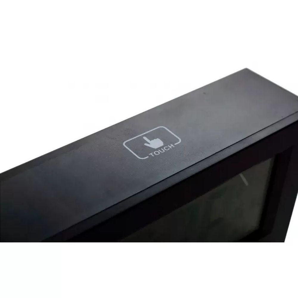 Despertador Digital Preto Herweg 2972 único - 2