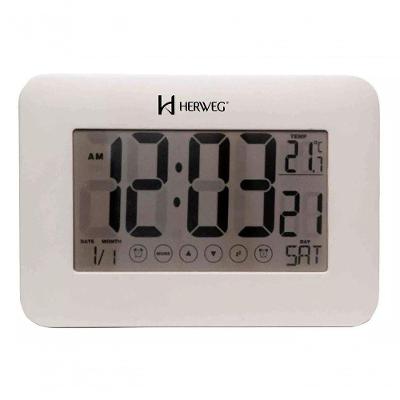 Despertador Digital Branco Digital Touch Herweg 2983 único