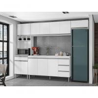 Cozinha Completa Modulada Andreia 5 Peças 280cm Branco - 2