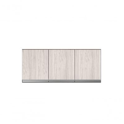 Armário Aéreo P- Cozinha Andreia 120cm C- 3 Portas Marrom