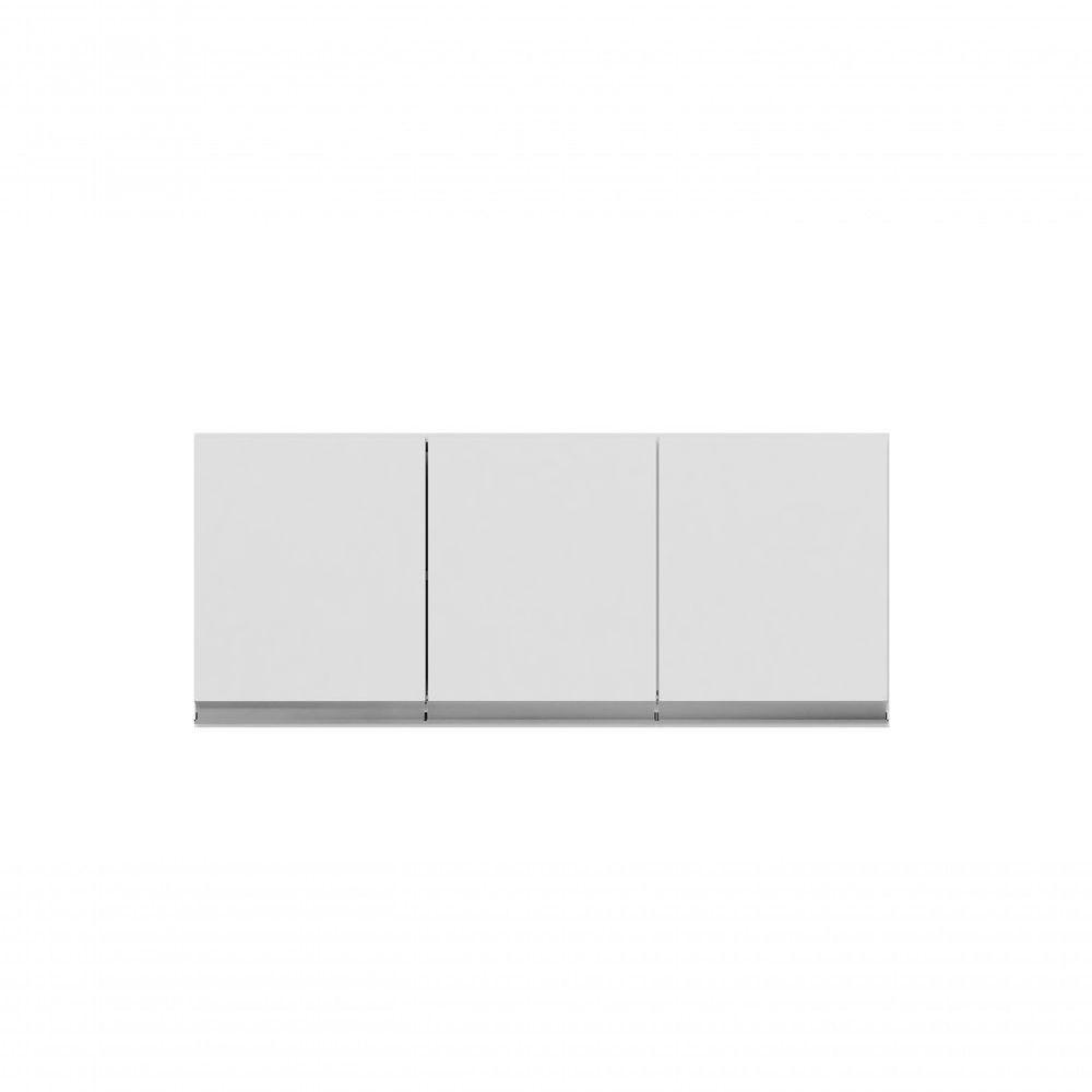 Armário Aéreo P- Cozinha Andreia 120cm C- 3 Portas Branco - 1