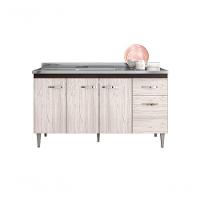 Balcão Gabinete Para Pia Gabriela Sem Tampo 150cm 4 Portas 1 Gaveta Marrom - 1