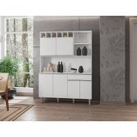 Kit Cozinha Compacta Alice 130cm C-6 Portas 1 Gaveta Branco - 3