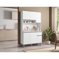 Kit Cozinha Compacta 105cm Com 6 Portas 1 Gaveta Márcia Branco - 2