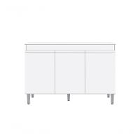 Gabinete Balcão Manu 120cm 3 Portas S-tampo - 1
