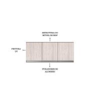 Armario Módulo Aéreo P- Cozinha Andreia 120cm C- 3 Portas - 2