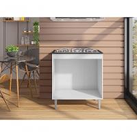 Balcão Cooktop Andreia 4 Ou 5 Bocas Branco - 5