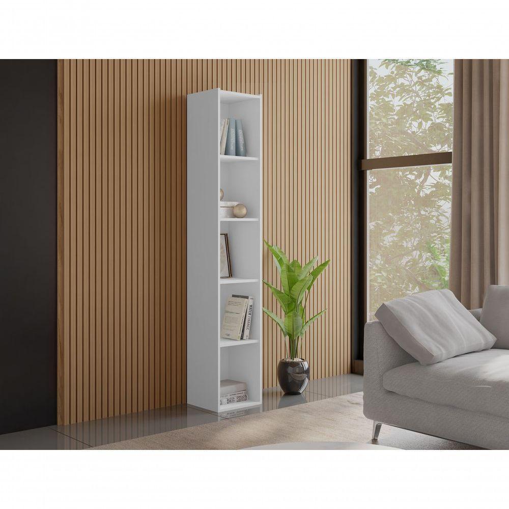 Estante Livreiro Com Prateleiras Janaína Kit 2 Unid Branco - 3