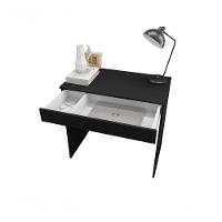 Mesa Para Computador Escrivaninha 1 Gaveta Alexia Preto