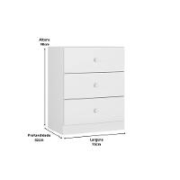 Conjunto Quarto Infantil Louise Branco 3 Peças - 5