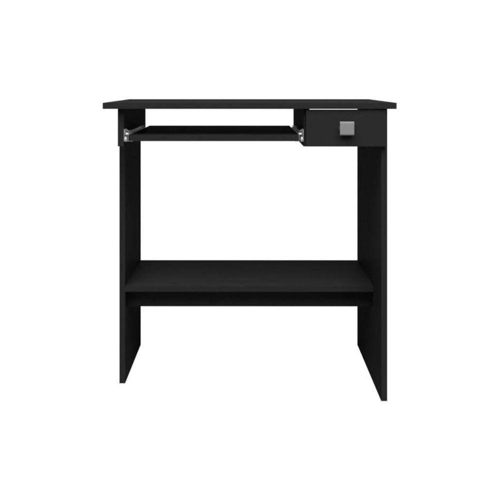 Escrivaninha Mesa Para Computador 1 Gaveta Ajl Preto - 1