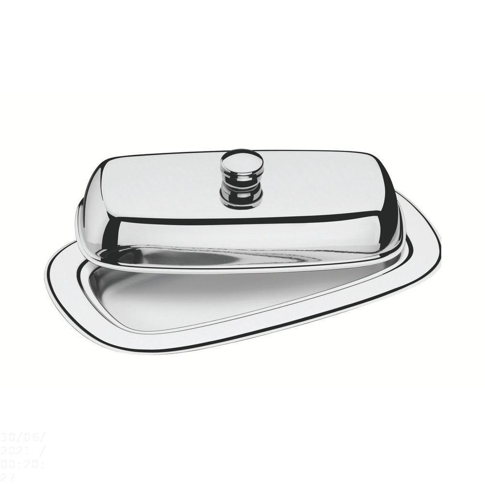 Manteigueira Tramontina Service Retangular Em Aço Inox Com Tampa Tramontina - 1