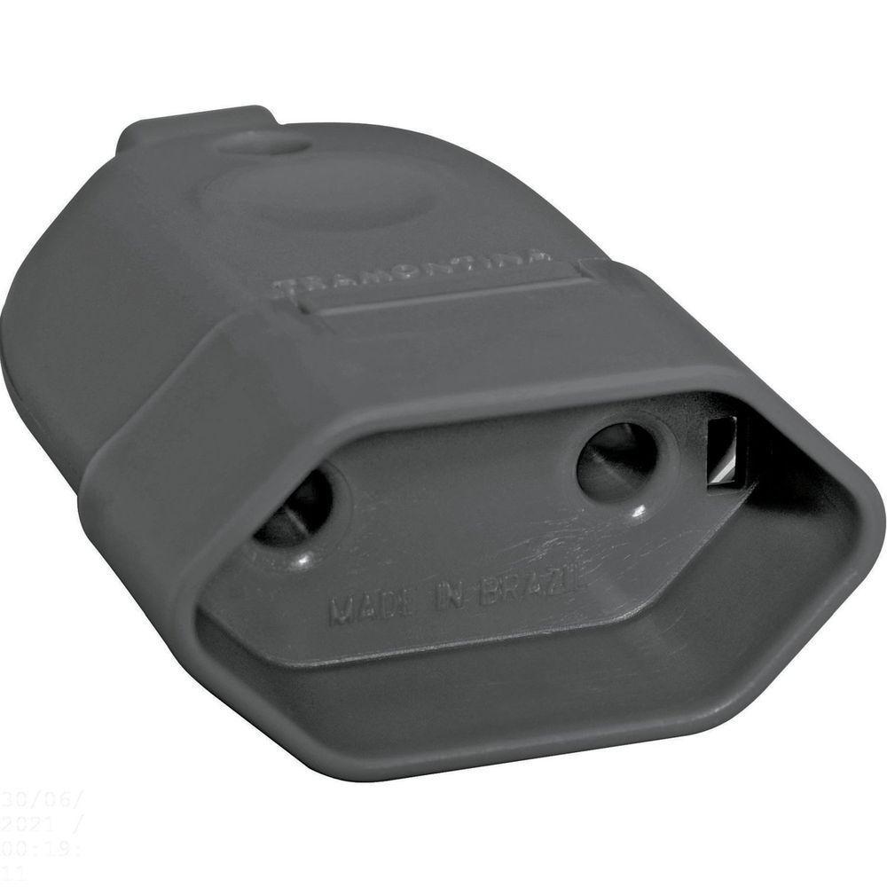 Plugue Fêmea 2p 250 V 10 A Tramontina Preto Tramontina - 1
