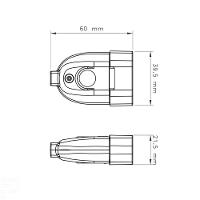 Plugue Fêmea 2p 250 V 10 A Tramontina Preto Tramontina - 2