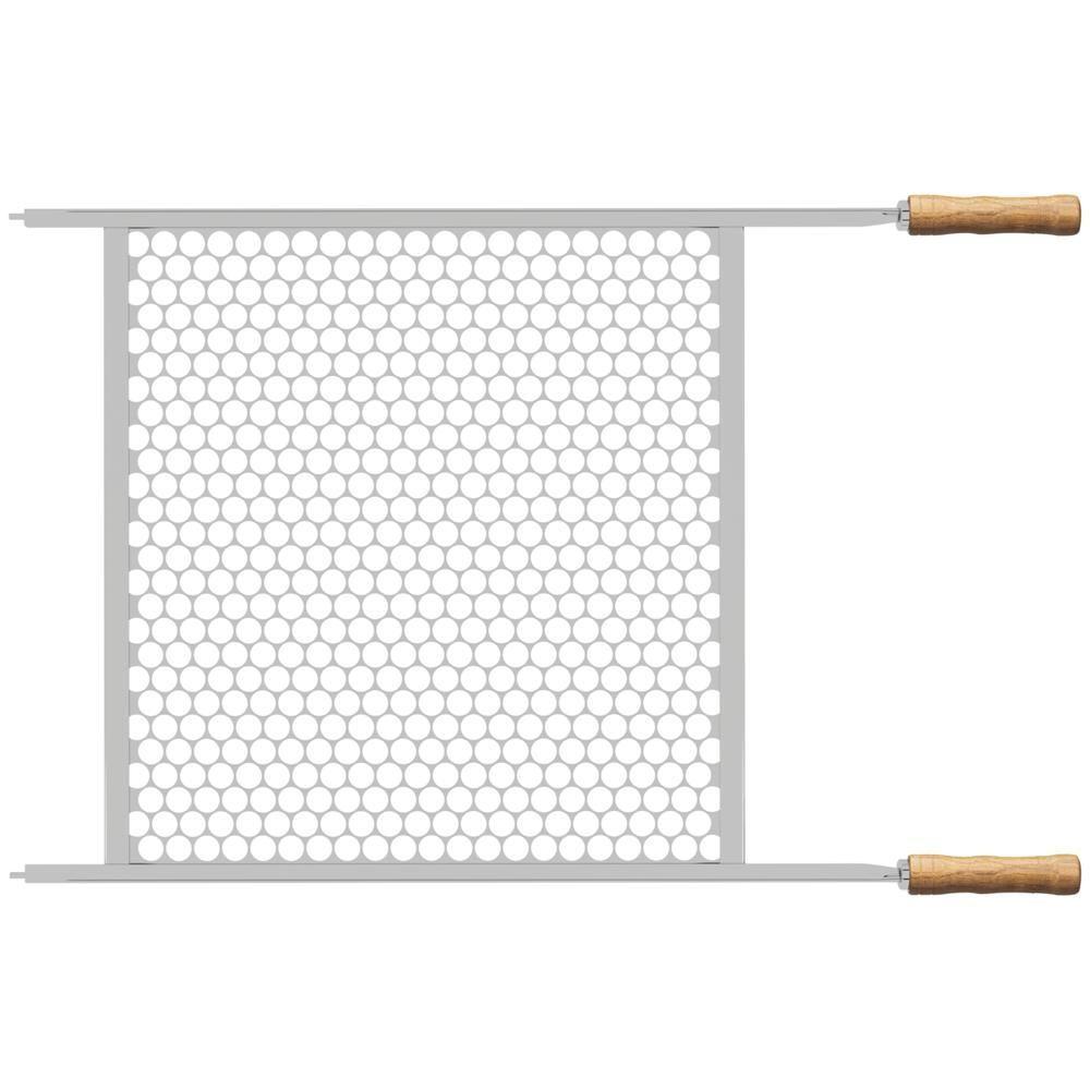 Grelha Tramontina Em Aço Inox Com Cabo De Madeira 83,5 X 45 Cm - 1