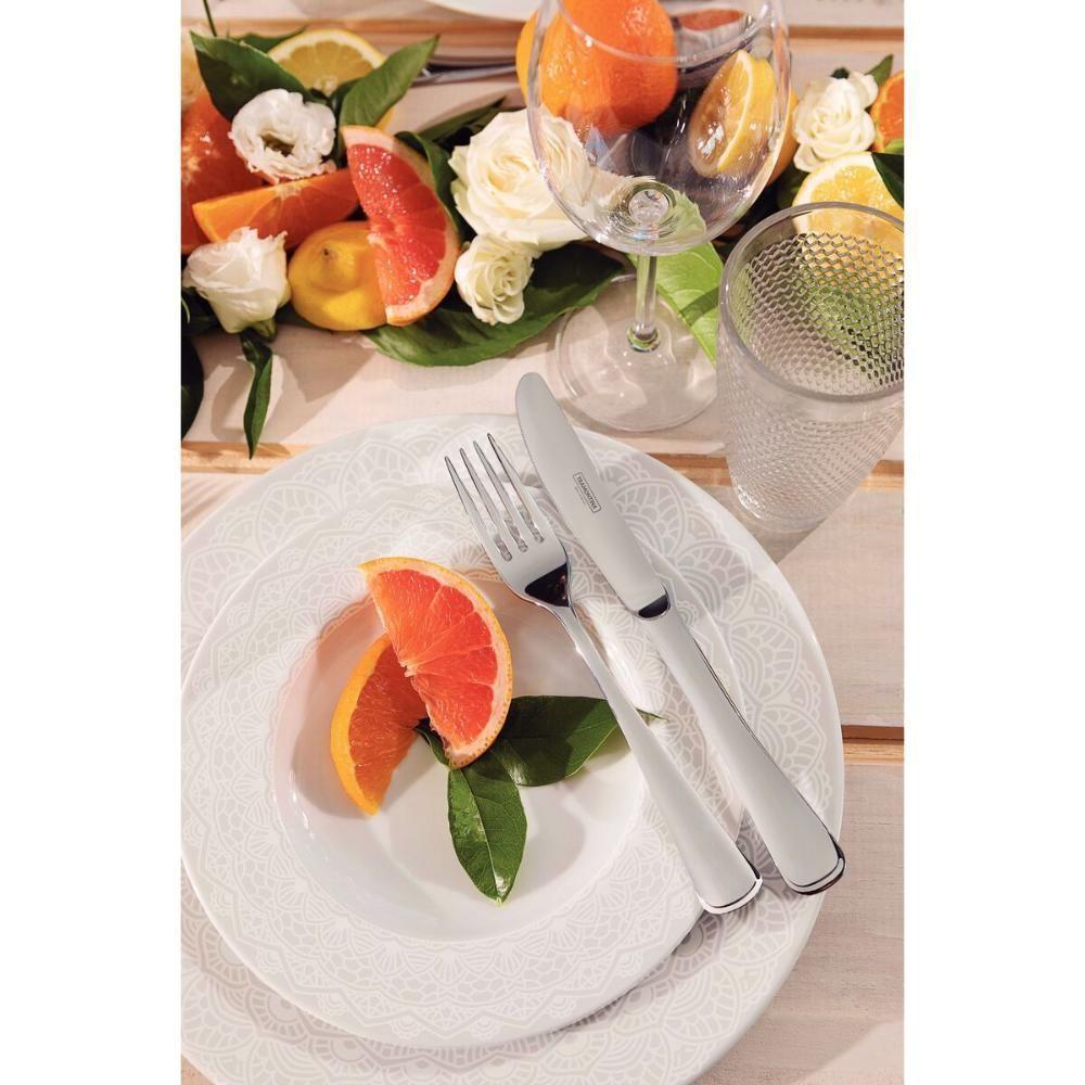 Faca De Mesa Tramontina Mônaco Em Aço Inox Forjado Acabamento Alto Brilho Com Detalhes No Cabo - 3