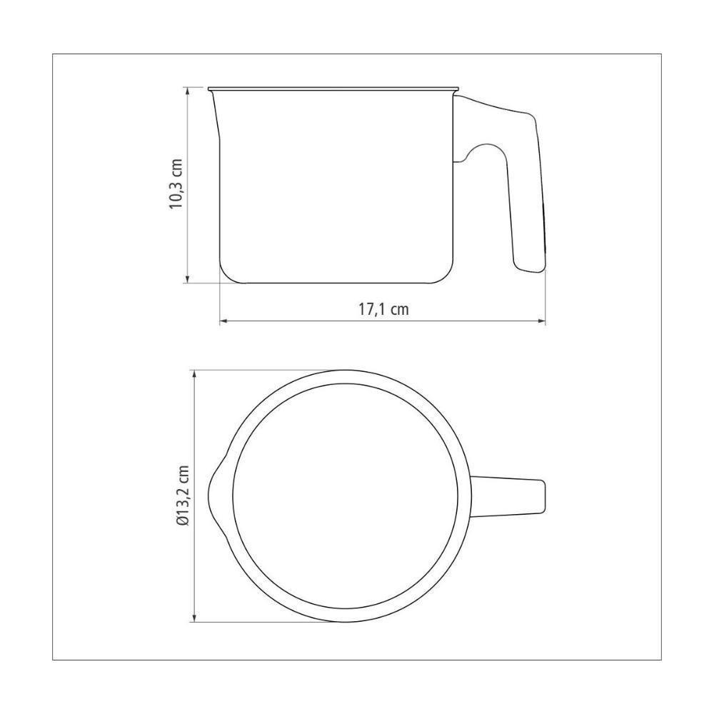 Fervedor Em Aluminio Com Revestimento Interno E Externo Em Antiaderente Chumbo 12 Cm 1 L - 7
