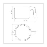 Fervedor Em Aluminio Com Revestimento Interno E Externo Em Antiaderente Chumbo 12 Cm 1 L - 7