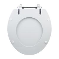 Assento Sanitário Tampa De Vaso Branco Mdf Laqueado Izy Para Bacia Deca - 3
