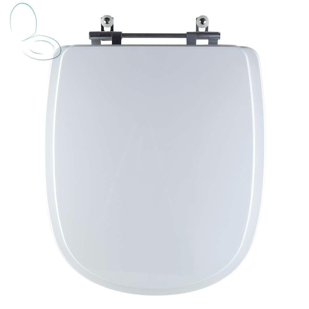 Assento Sanitário Tampa De Vaso Branco Mdf Laqueado Sabatini Para Bacia Icasa - 1