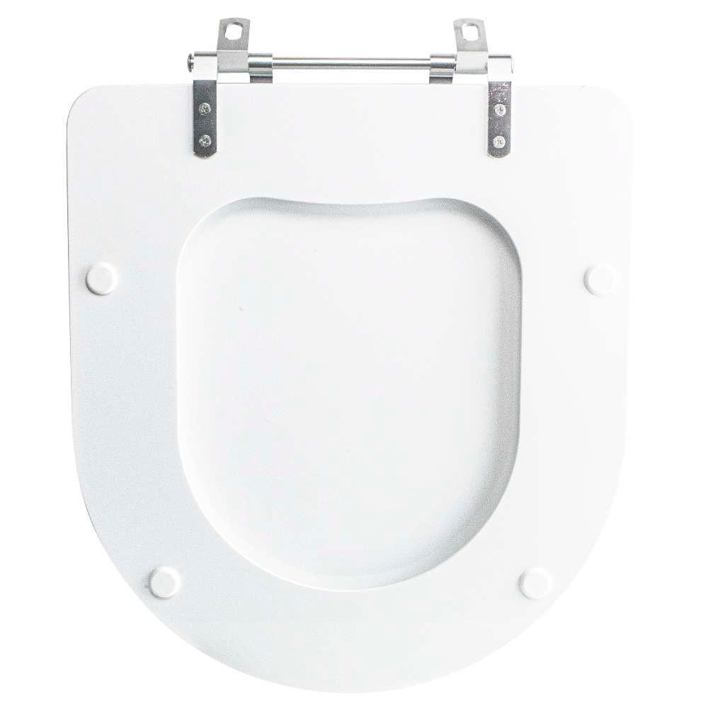 Assento Sanitário Tampa De Vaso Branco Mdf Laqueado Smart Para Bacia Celite - 4