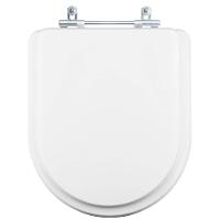 Assento Sanitário Tampa De Vaso Branco Mdf Laqueado Smart Para Bacia Celite - 1