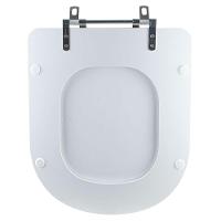 Assento Sanitário Tampa De Vaso Branco Mdf Laqueado Carrara Para Bacia Deca - 3