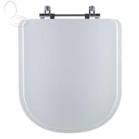 Tampa Vaso Sanitário Poliester Acrilico Flox Branco Para Bacia Fiori - 1