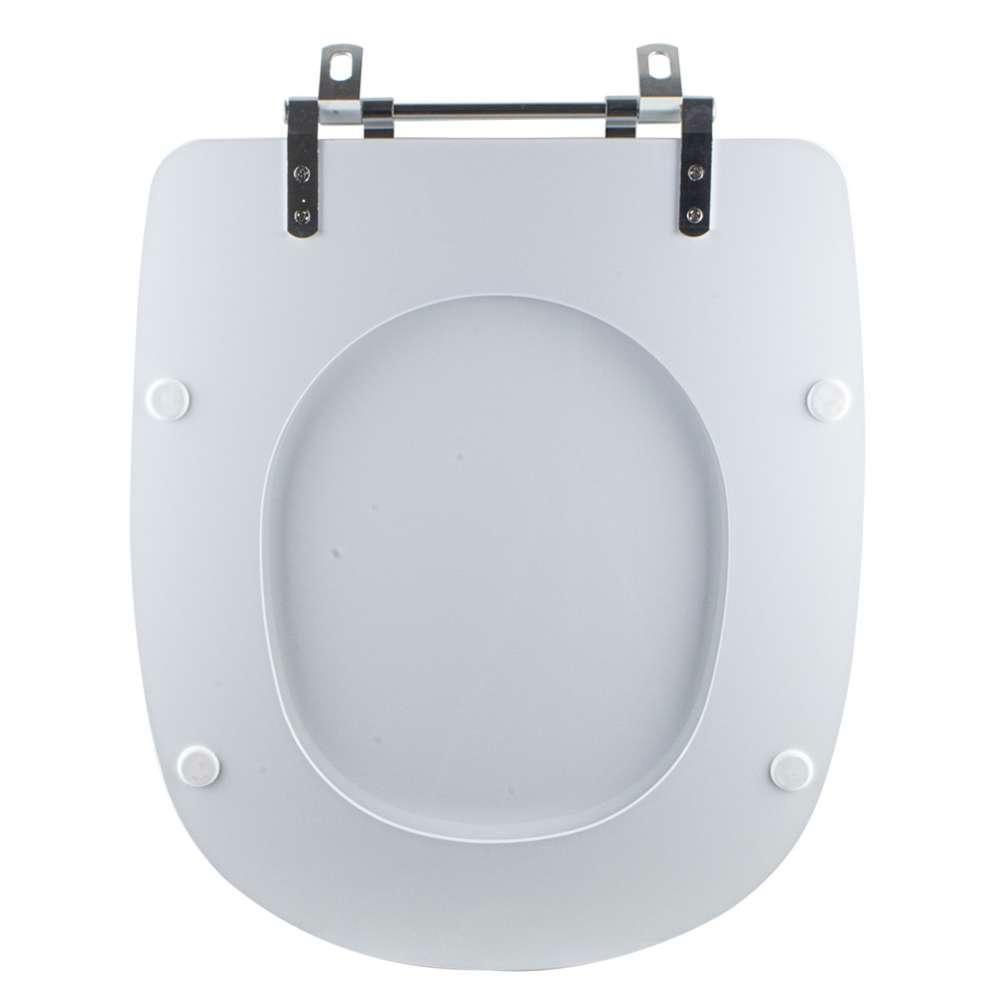 Tampa Vaso Sanitário Madeira Laqueada Sabatini Branco Para Bacia Icasa - 3