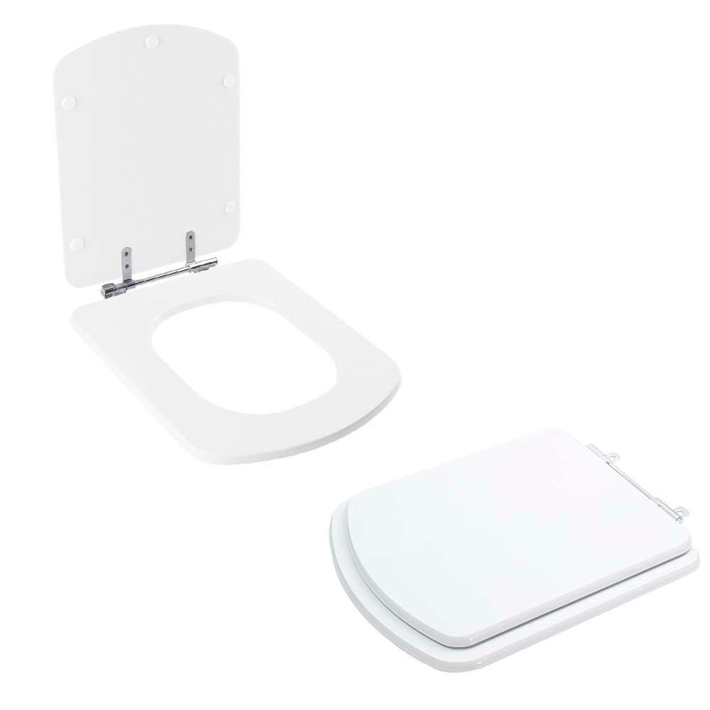 Tampa Vaso Sanitário Poliester Acrilico Lirio Branco Para Bacia Fiori - 4