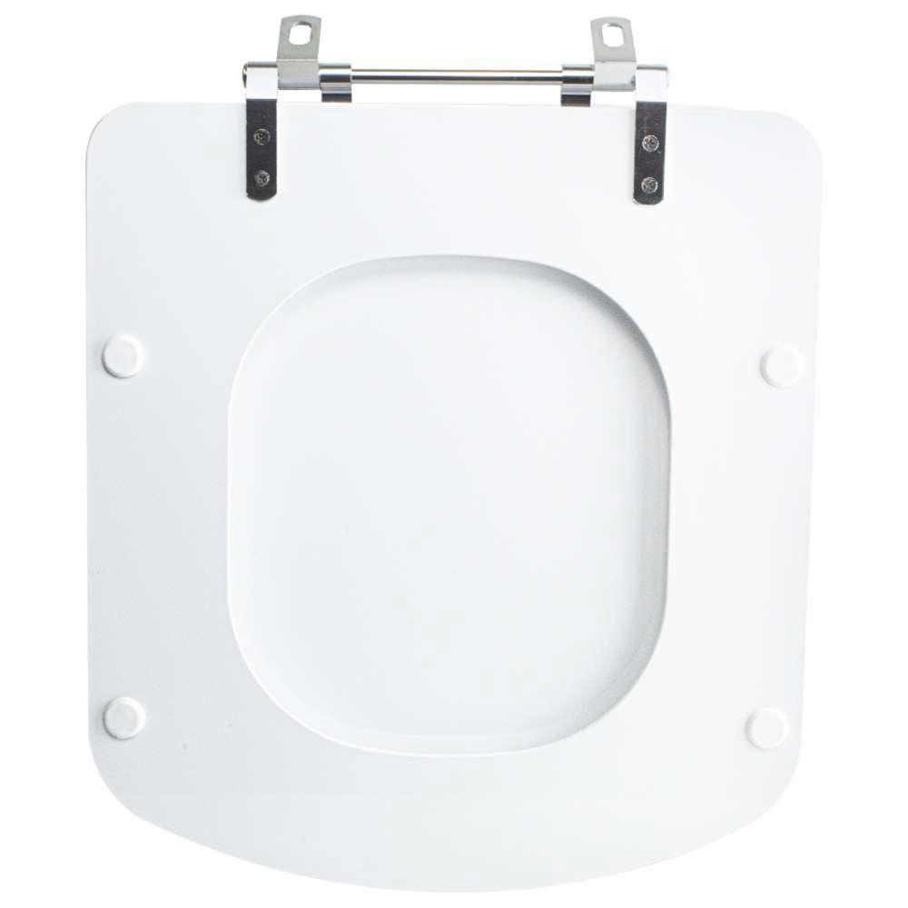 Tampa Vaso Sanitário Poliester Acrilico Lirio Branco Para Bacia Fiori - 5