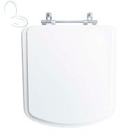 Tampa Vaso Sanitário Poliester Acrilico Lirio Branco Para Bacia Fiori - 1