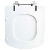 Tampa Vaso Sanitário Poliester Acrilico Lirio Branco Para Bacia Fiori - 5