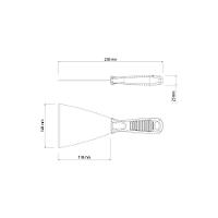 Espátula Rígida 12 Cm Tramontina Em Aço Carbono Com Cabo De Polipropileno - 2