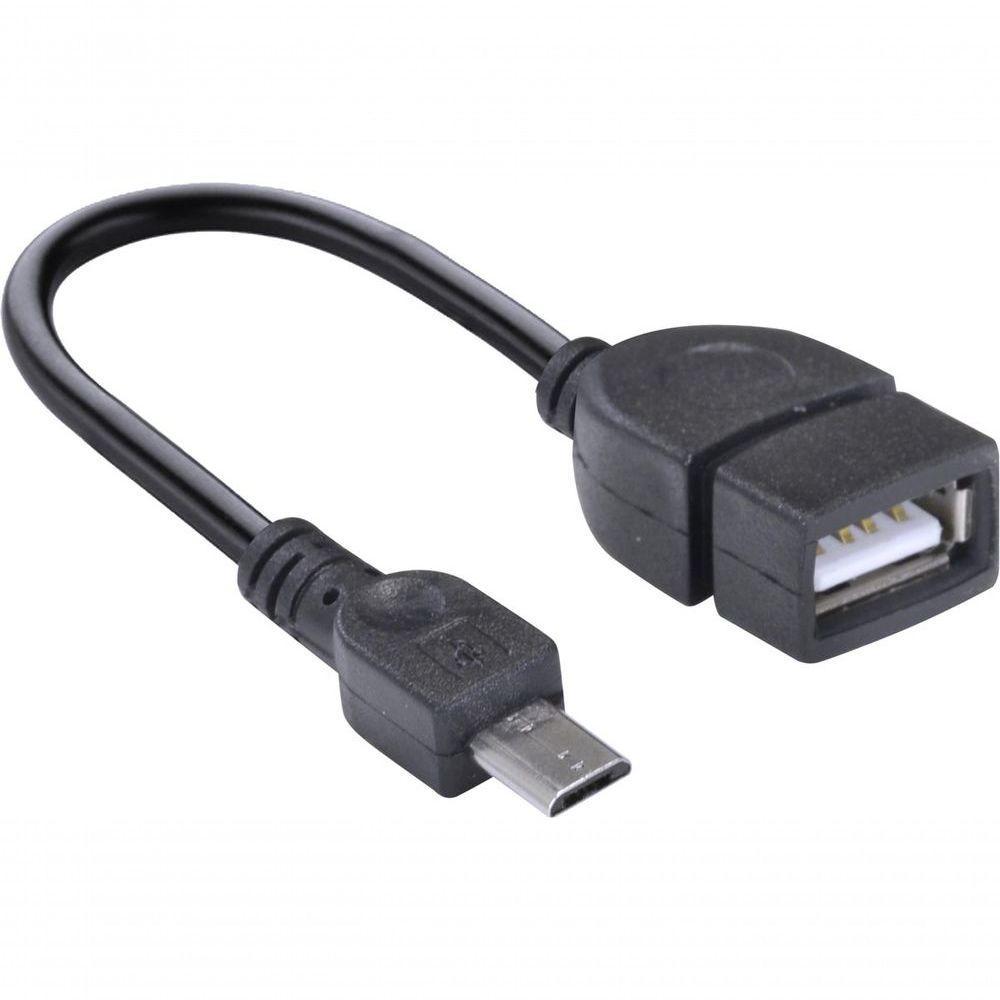 Adaptador Usb Fêmea Para Micro Usb Com Função Otg Ufmu-otg - 1