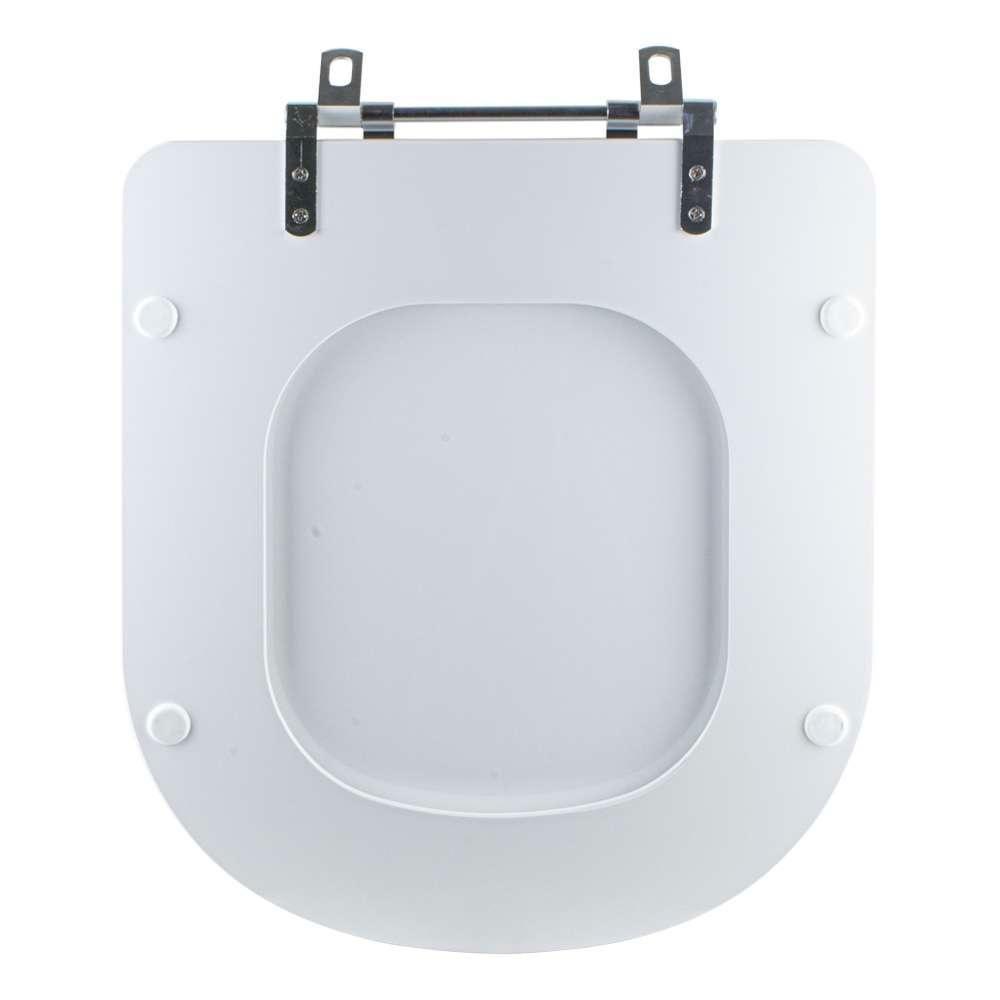 Assento Sanitário Tampa De Vaso Branco Resina Poliester Loren Luna Para Bacia Lorenzetti - 5