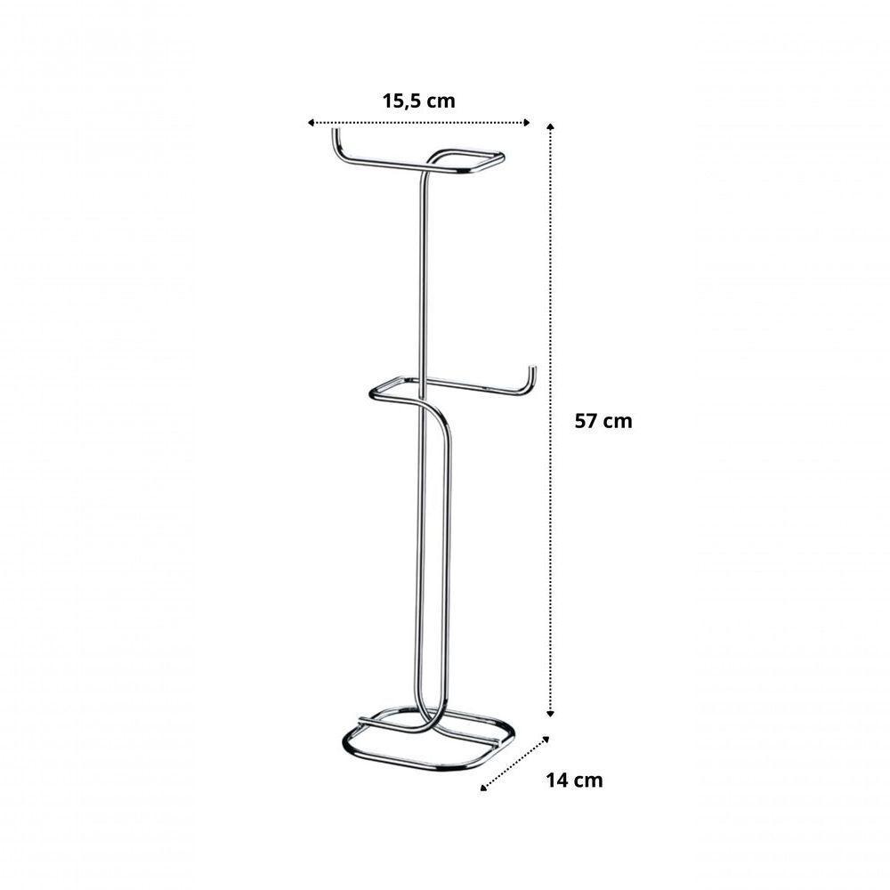 Suporte Para Papel Higiênico De Chão Cromado Future 1176 - 2