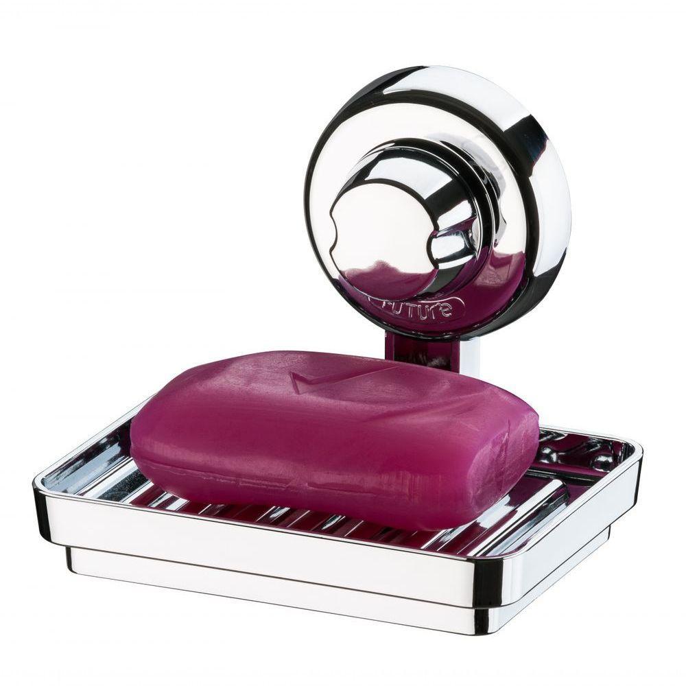 Saboneteira Com Ventosa Porta Sabonete Cromado Future 402cr - 1