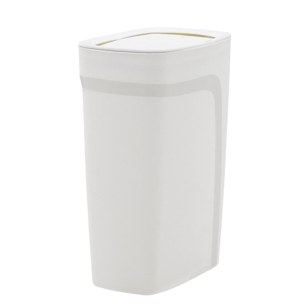 Lixeira Tramontina Compact Em Polipropileno Branco Com Tampa Basculante 10,5 L - 3