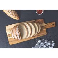 Fsc Tábua Retangular Para Pão Tramontina Kitchen Em Madeira Teca Com Cabo 48x19 Cm - 3