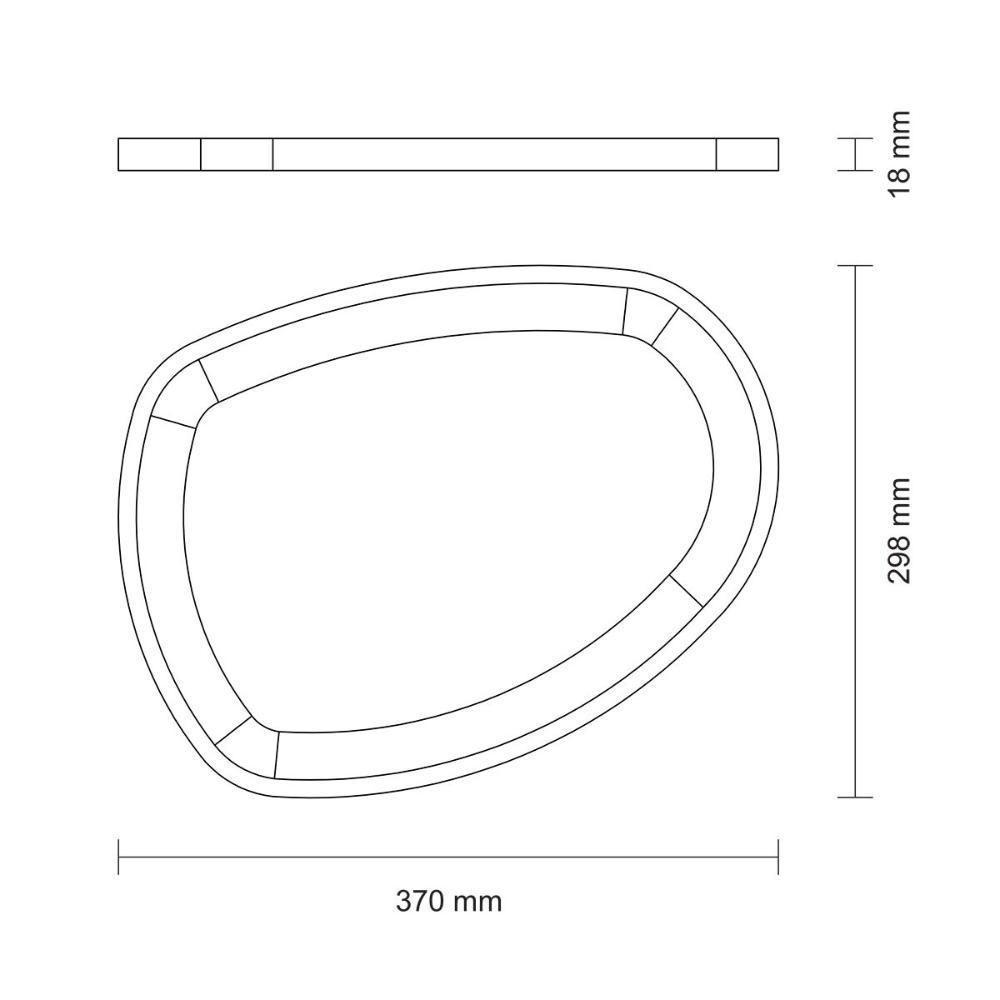 Bandeja Organica Churrasco Tramontina Média Em Madeira Teca Fsc óleo Mineral 37x29,8 - 3