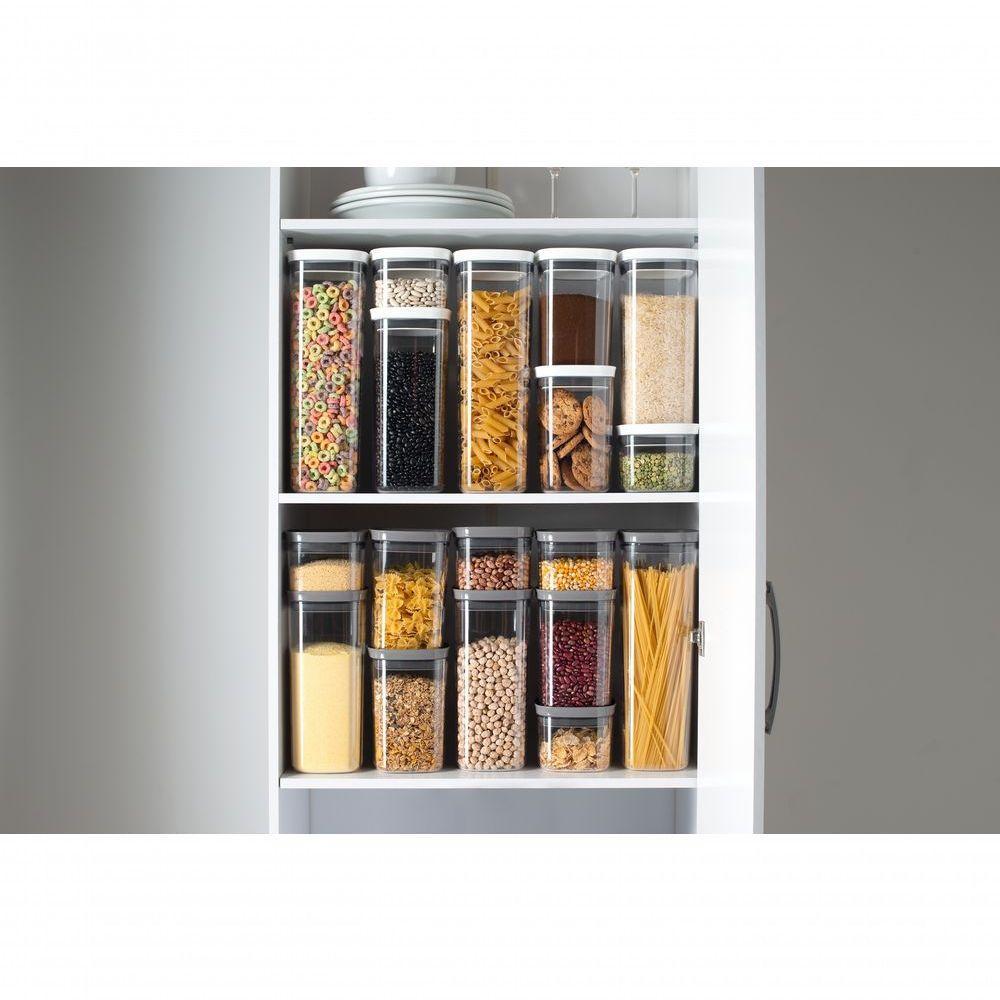 Pote Hermético Médio 1,5 L Block Com Tampa Ob300bcf Ou Otima Vedação - 2